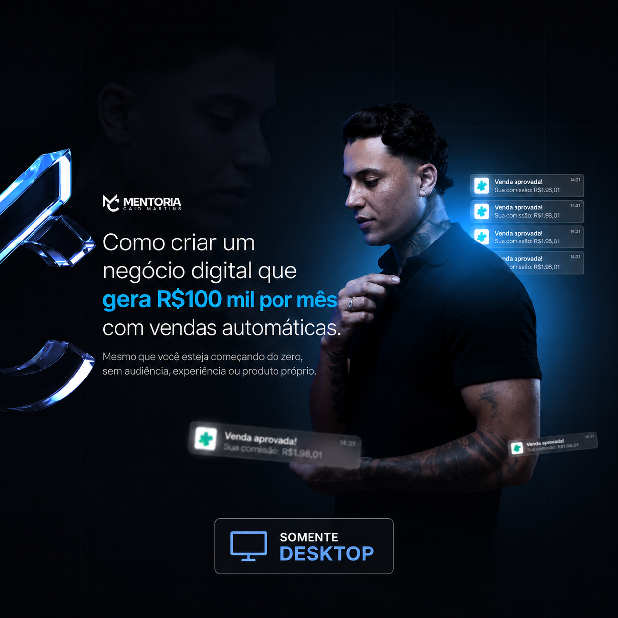 Landing page Mentoria Caio Martins — mentoria · high ticket
